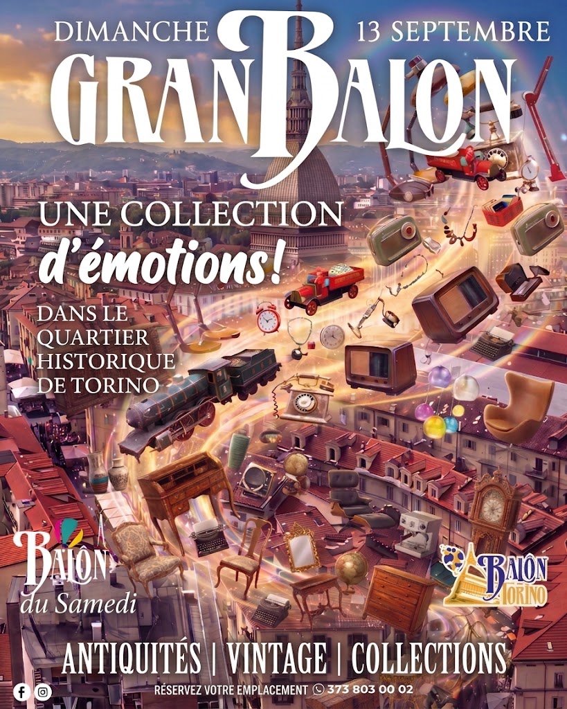 collection d'émotions marché aux puces le plus grand d'Europe a Turin