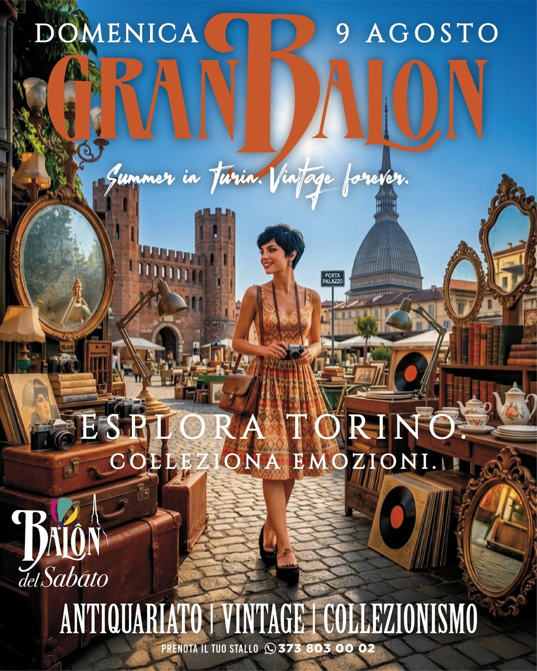 Gran Balon Agosto 2026 Torino antiquariato a Torino mercatino delle pulci